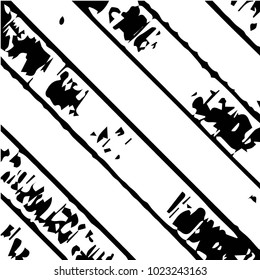 Abstract grunge grid halftone background pattern. Black and white vector line illustration
