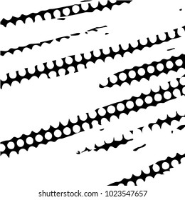 Abstract grunge grid halftone background pattern. Black and white vector line illustration

