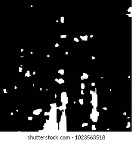 Abstract grunge grid halftone background pattern. Black and white vector line illustration
