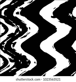 Abstract grunge grid halftone background pattern. Black and white vector line illustration
