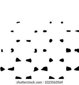 Abstract grunge grid halftone background pattern. Black and white vector line illustration
