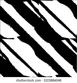 Abstract grunge grid halftone background pattern. Black and white vector line illustration
