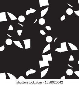 Abstract grunge grid halftone background pattern. Black and white vector line illustration