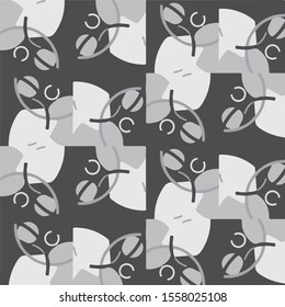 Abstract grunge grid halftone background pattern. Black and white vector line illustration