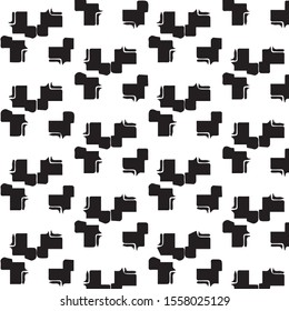 Abstract grunge grid halftone background pattern. Black and white vector line illustration