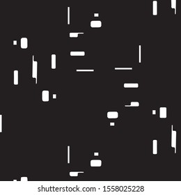 Abstract grunge grid halftone background pattern. Black and white vector line illustration