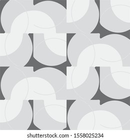 Abstract grunge grid halftone background pattern. Black and white vector line illustration