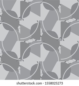 Abstract grunge grid halftone background pattern. Black and white vector line illustration