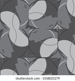 Abstract grunge grid halftone background pattern. Black and white vector line illustration
