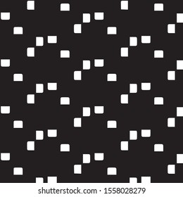 Abstract grunge grid halftone background pattern. Black and white vector line illustration