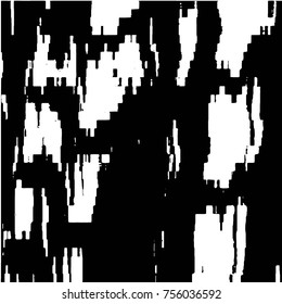 Abstract grunge grid halftone background pattern. Black and white vector line illustration