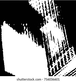 Abstract grunge grid halftone background pattern. Black and white vector line illustration