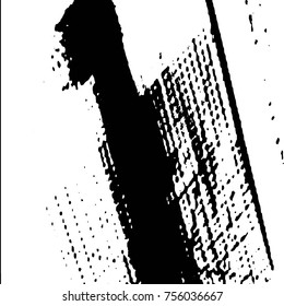 Abstract grunge grid halftone background pattern. Black and white vector line illustration