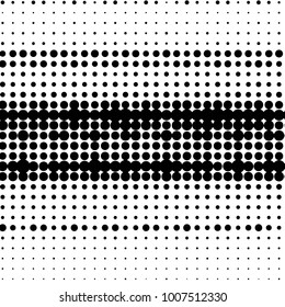 Abstract grunge grid polka dot halftone background pattern. Spotted black and white line illustration
