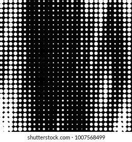 Abstract grunge grid polka dot halftone background pattern. Spotted black and white line illustration

