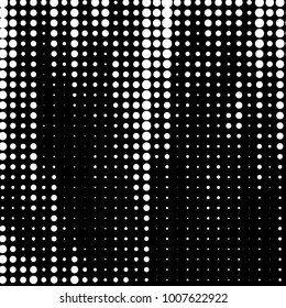Abstract grunge grid polka dot halftone background pattern. Spotted black and white line illustration
