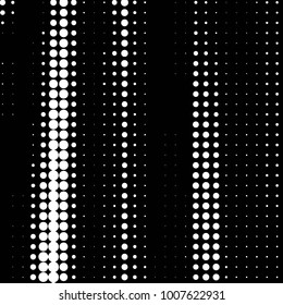 Abstract grunge grid polka dot halftone background pattern. Spotted black and white line illustration
