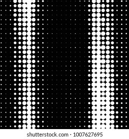 Abstract grunge grid polka dot halftone background pattern. Spotted black and white line illustration
