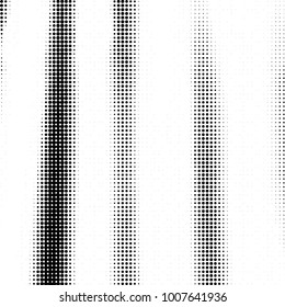 Abstract grunge grid polka dot halftone background pattern. Spotted black and white line illustration
