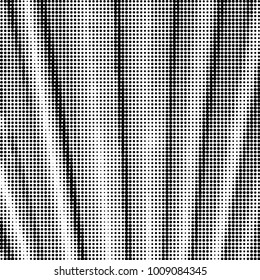 Abstract grunge grid polka dot halftone background pattern. Spotted black and white vector line illustration
