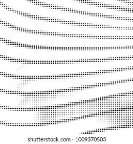 Abstract grunge grid polka dot halftone background pattern. Spotted black and white vector line illustration
