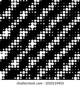 Abstract grunge grid polka dot halftone background pattern. Spotted black and white vector line illustration
