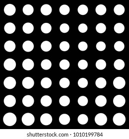 Abstract grunge grid polka dot halftone background pattern. Spotted black and white vector line illustration
