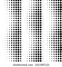 Abstract grunge grid polka dot halftone background pattern. Spotted black and white vector line illustration
