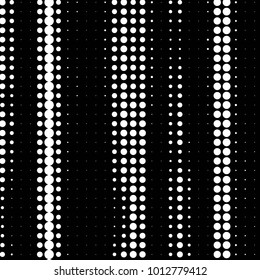 Abstract grunge grid polka dot halftone background pattern. Spotted black and white vector line illustration

