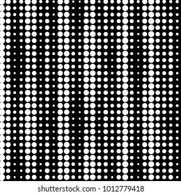 Abstract grunge grid polka dot halftone background pattern. Spotted black and white vector line illustration
