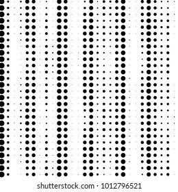 Abstract grunge grid polka dot halftone background pattern. Spotted black and white vector line illustration
