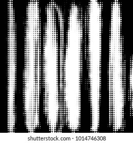 Abstract grunge grid polka dot halftone background pattern. Spotted black and white vector line illustration
