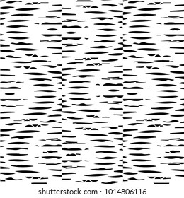 Abstract grunge grid polka dot halftone background pattern. Spotted black and white vector line illustration
