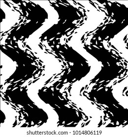 Abstract grunge grid polka dot halftone background pattern. Spotted black and white vector line illustration

