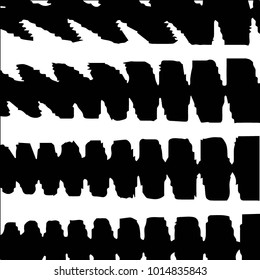 Abstract grunge grid polka dot halftone background pattern. Spotted black and white vector line illustration
