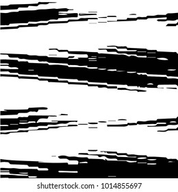 Abstract grunge grid polka dot halftone background pattern. Spotted black and white vector line illustration
