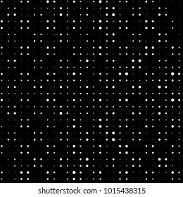 Abstract grunge grid polka dot halftone background pattern. Spotted black and white vector line illustration
