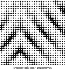 Abstract grunge grid polka dot halftone background pattern. Spotted black and white vector line illustration
