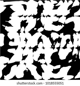 Abstract grunge grid polka dot halftone background pattern. Spotted black and white vector line illustration
