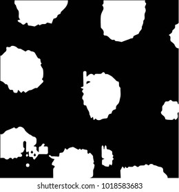 Abstract grunge grid polka dot halftone background pattern. Spotted black and white vector line illustration
