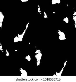 Abstract grunge grid polka dot halftone background pattern. Spotted black and white vector line illustration
