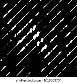 Abstract grunge grid polka dot halftone background pattern. Spotted black and white vector line illustration
