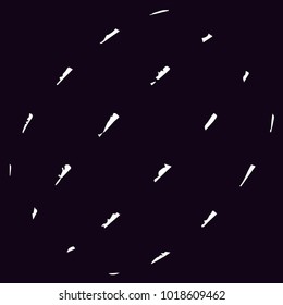 Abstract grunge grid polka dot halftone background pattern. Spotted black and white vector line illustration
