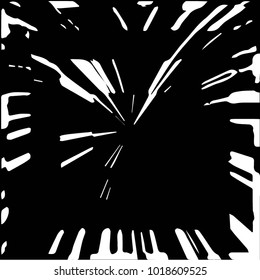 Abstract grunge grid polka dot halftone background pattern. Spotted black and white vector line illustration
