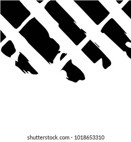 Abstract grunge grid polka dot halftone background pattern. Spotted black and white vector line illustration
