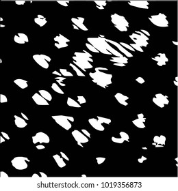 Abstract grunge grid polka dot halftone background pattern. Spotted black and white vector line illustration
