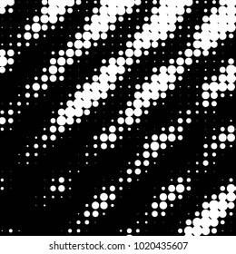 Abstract grunge grid polka dot halftone background pattern. Spotted black and white vector line illustration
