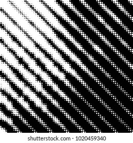 Abstract grunge grid polka dot halftone background pattern. Spotted black and white vector line illustration
