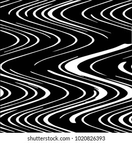 Abstract grunge grid polka dot halftone background pattern. Spotted black and white vector line illustration
