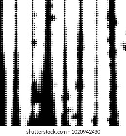 Abstract grunge grid polka dot halftone background pattern. Spotted black and white vector line illustration
